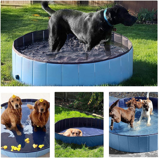 60cm PVC pet pool folding bathtub swimming pool dog basin pet bath dog cat play pool accessories for large dogs dog bath