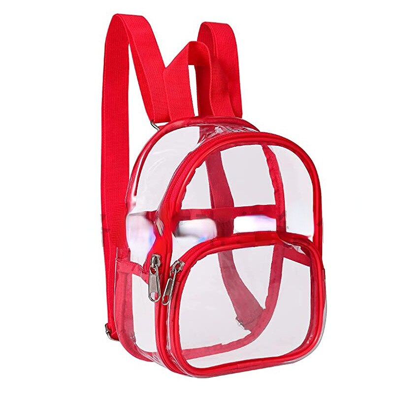 European and American Storage PVC Transparent Bag Outdoor Sports Ground Approved Waterproof Mini Travel Backpack Backpack Storage