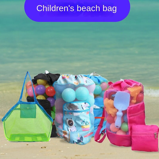 Beach Toy Stock Storage  Mesh Bag, Sand Digging Tool Bag, Children's Toy Shoulder Bag Storage