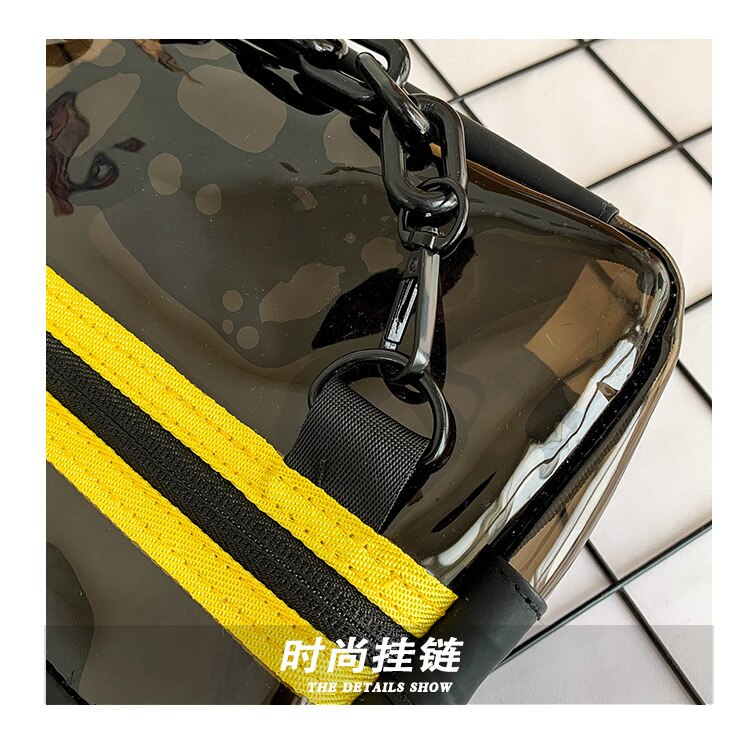 2022 New Backpack Men's and Women's Trend Versatile PVC Cross-Body Bag Beach Storage Casual Portable Shopping Bag Storage