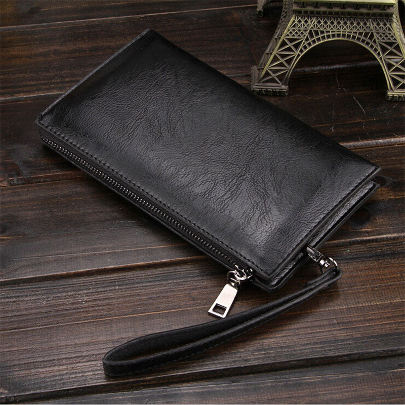 Design Slim Leather Wallets for Men Slim Trifold Wallet RFID Leather Wallet