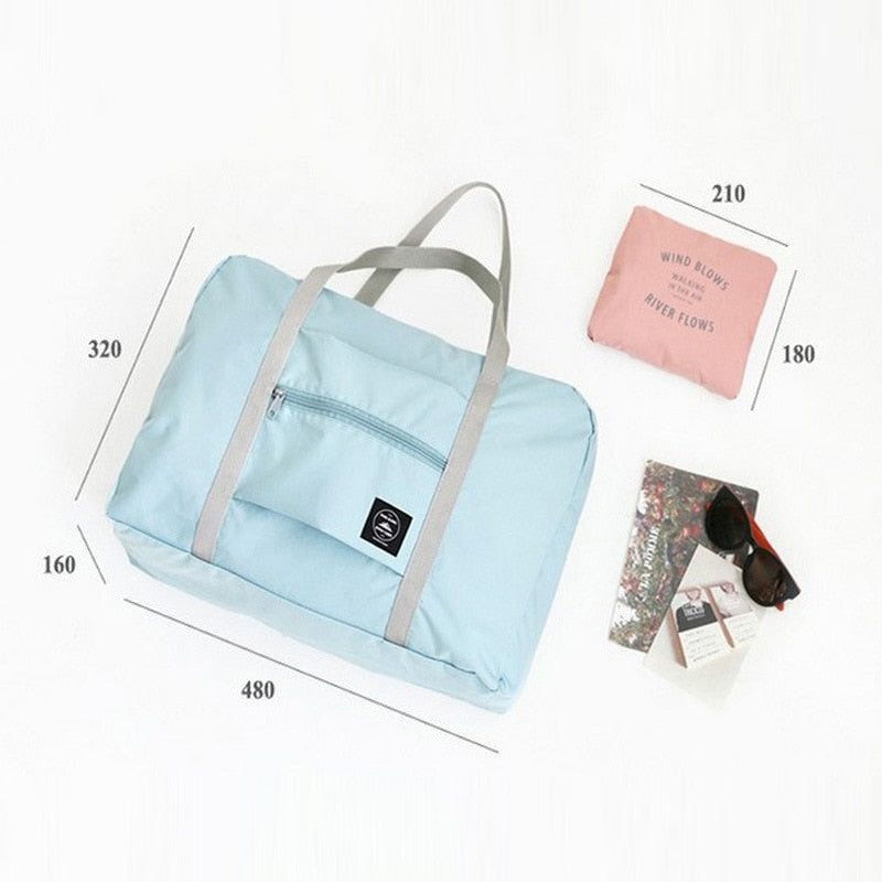 Hand-held Boarding Bag, Travel Trolley Storage Bag, Folded Waterproof Clothing, One-shoulder Multi-functional Organizer Bag