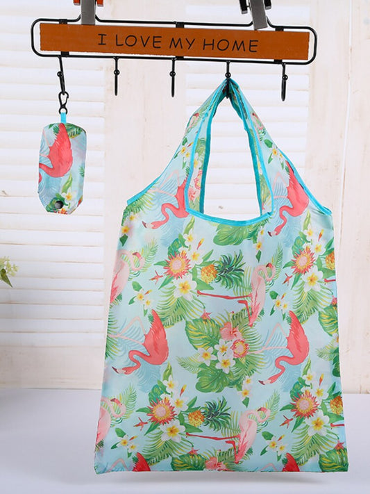 Hot Sales Flower Cloth Folding Shopping Bag  Environmental Protection Bag zero waste  tote bag  home organization and storage