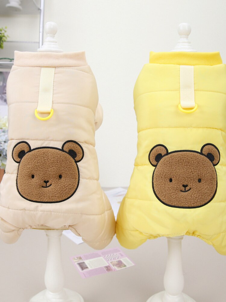 Autumn and Winter Warm Cute Four-legged Cotton Clothes Spot  Small and Medium-sized Cat and Dog Clothing Dog Costume