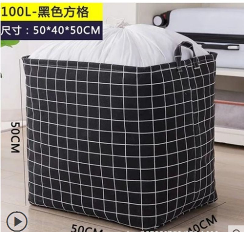 Oversize clothing quilt storage basket cloth moving organizer storage box storage bag household wardrobe artifact