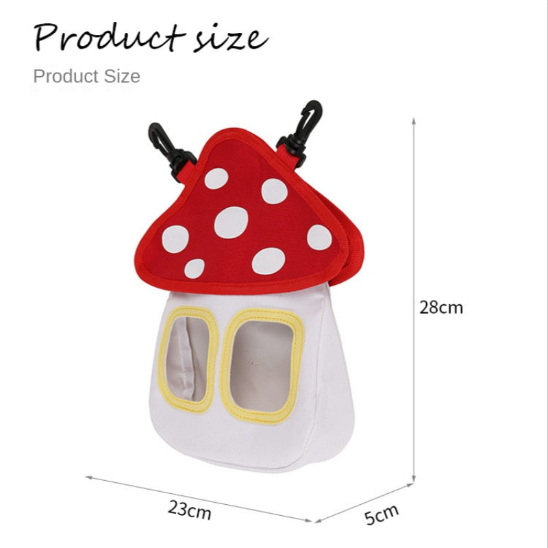 New Pet Feed Bag Cute Rabbit Feed Rice Grass Bag High-quality Totoro Hamster Hay Feed  Dog   Dog Food Container