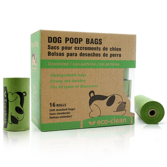 Degradable Pet Garbage Bags 16 Rolls of Dog Poop Bags Pet Pick-up Bags