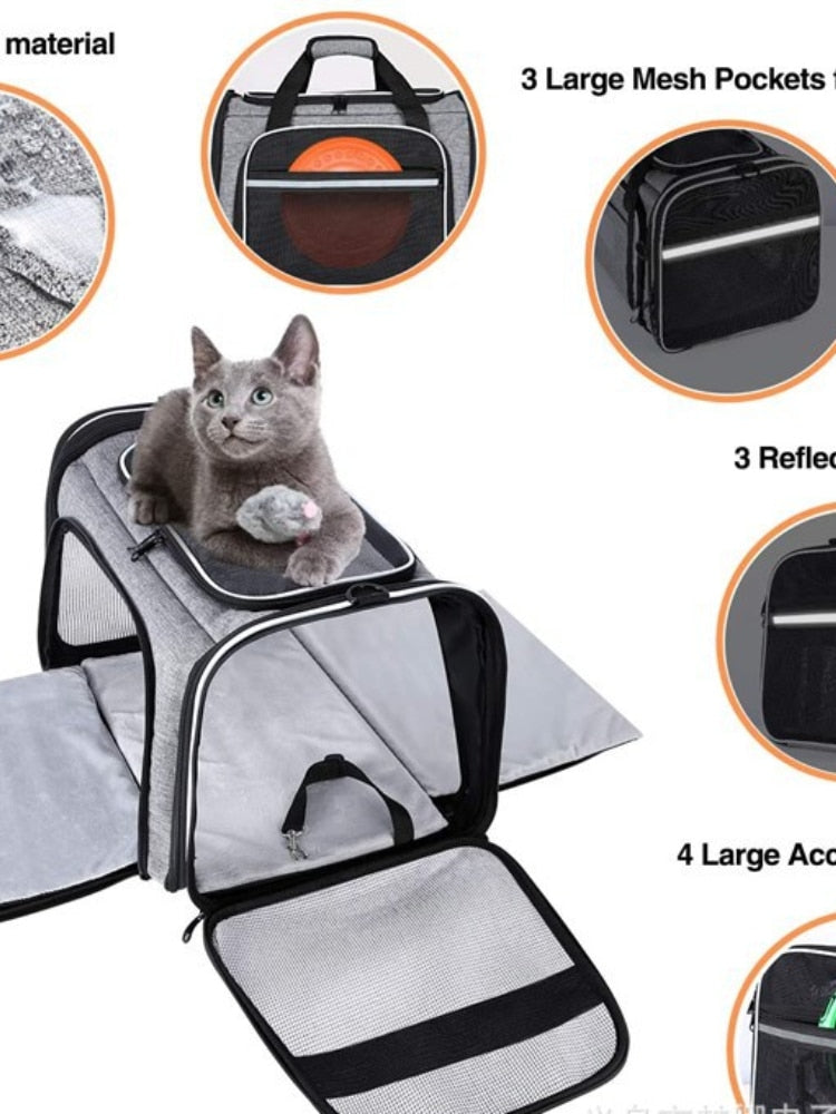 New Pet Bags, Cats and Dogs, Travel Bags, Takeaway Bags, Portable Car Bags, Airline Bags Dog Bag  Foldable Cat Carrier