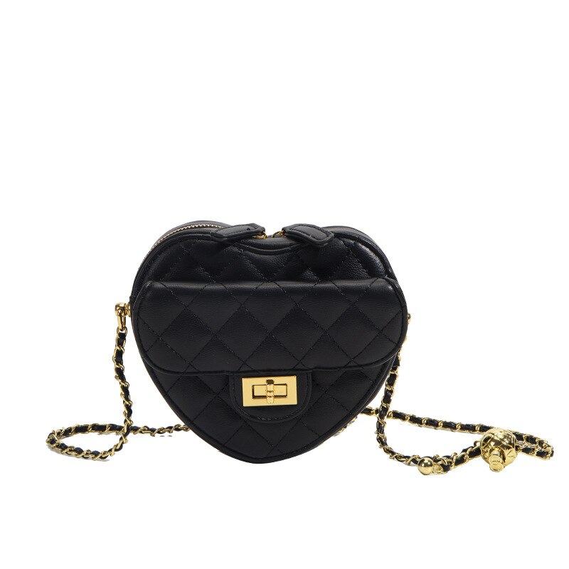 Xiaoxiangfeng Ringer chain gold beads love bag 2022 autumn new female bag everything mini single shoulder cross-body bag