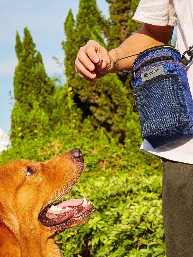 New Oxford Cloth Dog Training Bag Outdoor Travel Portable Pet Bag Multifunctional Feeding Slung Dog Training Bag