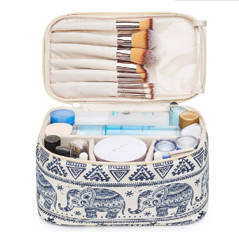 Polyester fabric simple modern desktop storage box medium-sized cosmetic bag