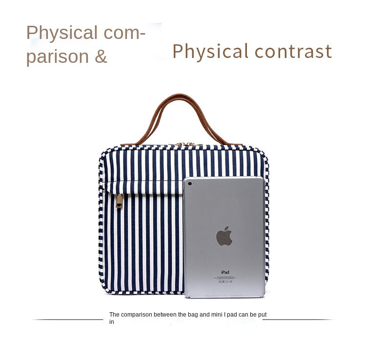 Polyester fabric simple modern desktop storage box medium-sized cosmetic bag