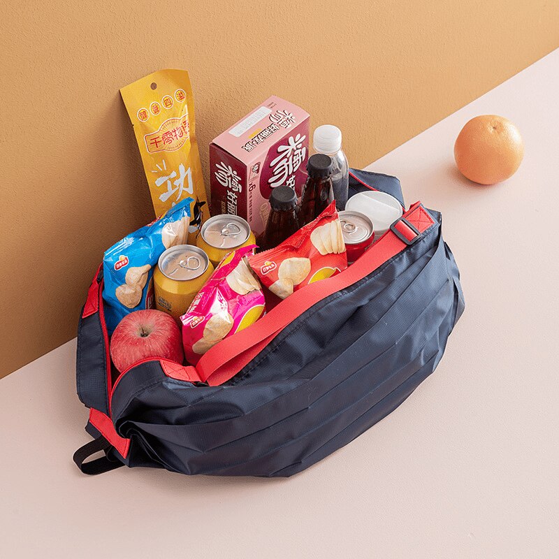 Folding Eco Shopping Bag Bag Travel Shoulder Portable Thickened Large Grocery Bag Supermarket Eco Bag Storage