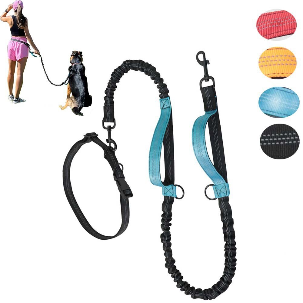 petPet Leash Portable Running Reflective Double Telescopic Dog Leash Dog Leash Pet Supplies Puppy Harness