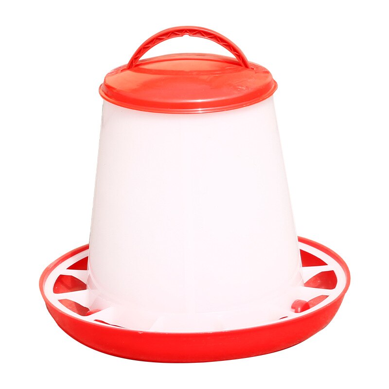 petNetworked Chicken, Duck and Goose Feeder with Cover Trough Feed Bucket Wholesale Plastic Chicken Feed Bucket