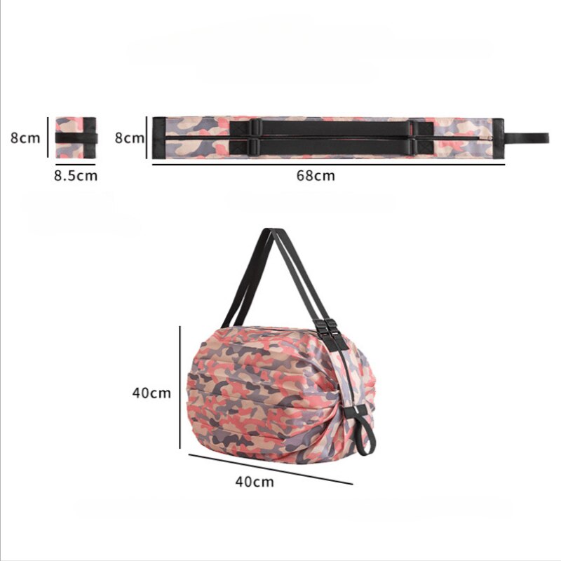 Folding Eco Shopping Bag Bag Travel Shoulder Portable Thickened Large Grocery Bag Supermarket Eco Bag Storage