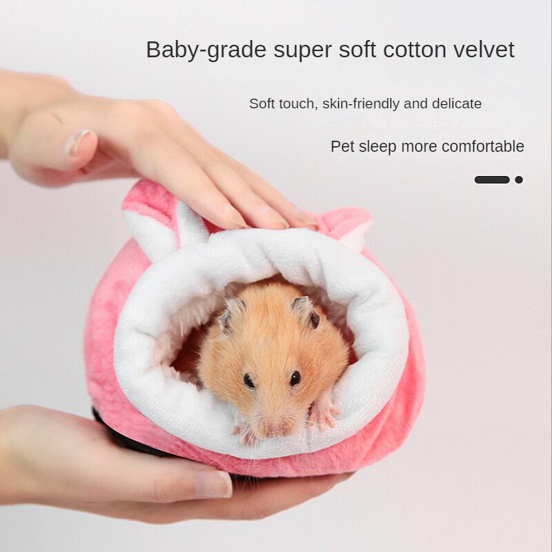 petSmall Animals: Warm and Comfortable Cotton Nest In Winter, Totoro, Guinea Pig, Golden Bear Velvet Nest, Sleeping Bag,
