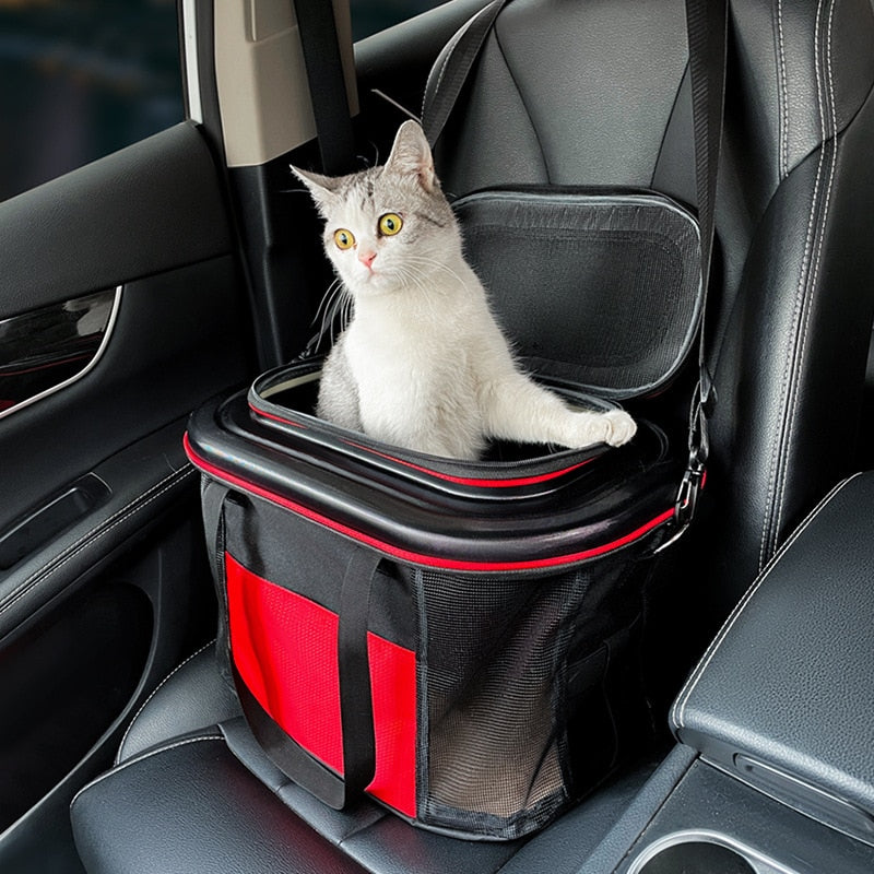Pet Large Cat Bag Portable Portable Summer Car Pet Bag Cat Carrying Cat Cage Canvas Cat Bag Dog Backpack