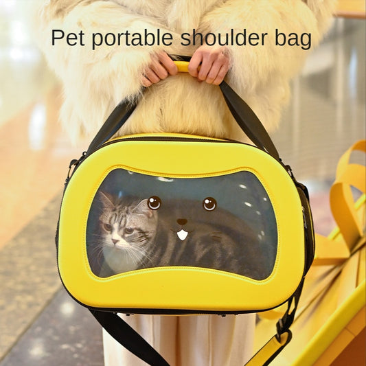 Pet Cat Bag Go Out Portable Cat Backpack Pet Cat Go Out Bag Dog Carry Messenger Capsule Foldable Bag