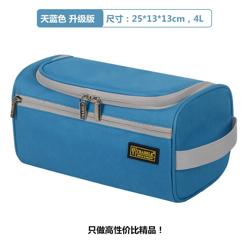 Simple Waterproof Cosmetic Bag Hook Men's Travel Storage Portable Oxford Cloth Wash Bag Multifunctional Storage