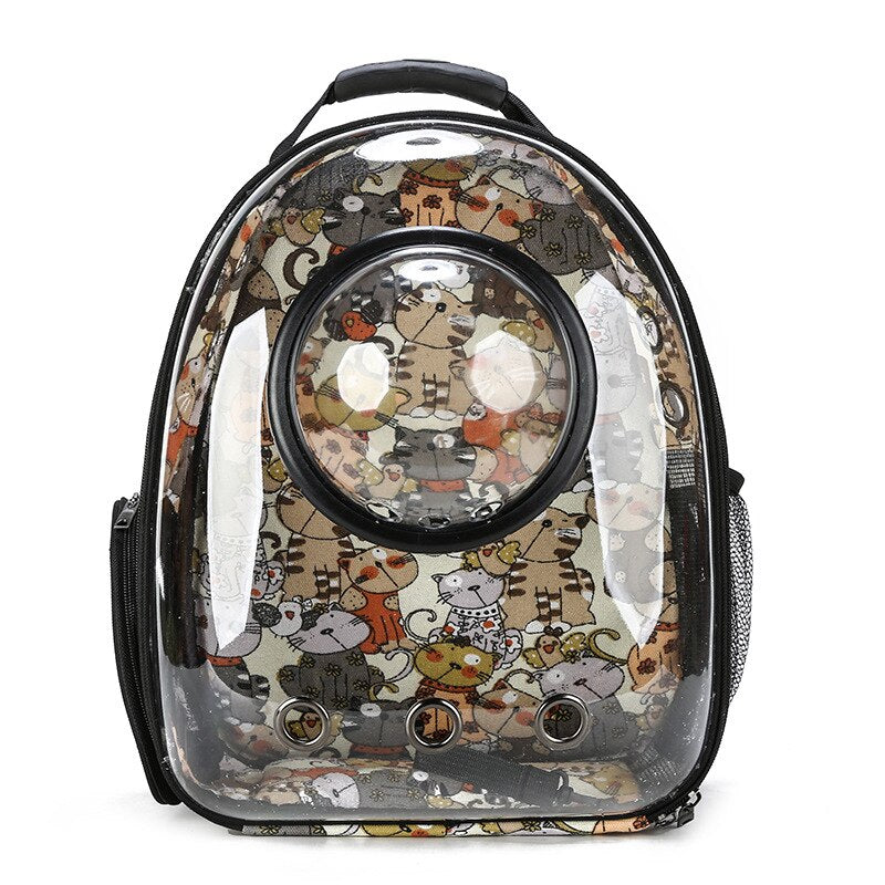 petPrinted Cat Bag Pet Out Bag Space Bag Portable Cabin Bag Backpack Dog Backpack Book Package Cat Supplies