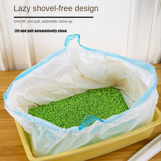 Cat Sandbags, Garbage Bags, Thickening Plastic Bags, Cleaning Bags, Pet Litter POTS and Coiled Cat Sandbags, Drawstring pet