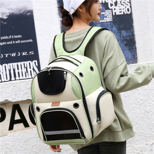 Pet Mochong Carrying Cat Bag Portable Winter Breathable Backpack Pet Bag Large Capacity Cat Kennel Dual-purpose Small Dog Backpack