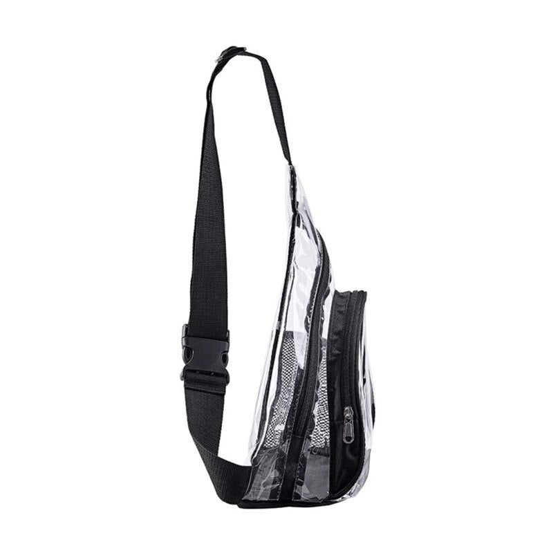 Leisure Sports Trend PVC Transparent Chest Bag Fashion Trend Shoulder Crossbody Bag Storage