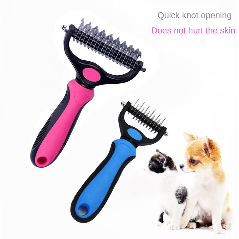 Pet Knot Comb Dog Cat Knot Knife Stainless Steel Golden Hair Labrador Medium and Large Dog Beauty Products pet