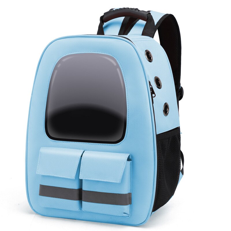 Pet Going Out Portable Breathable Safety Reflective Strip Pet Bag Cat School Bag Dog Bag Double Shoulder Cat Backpack