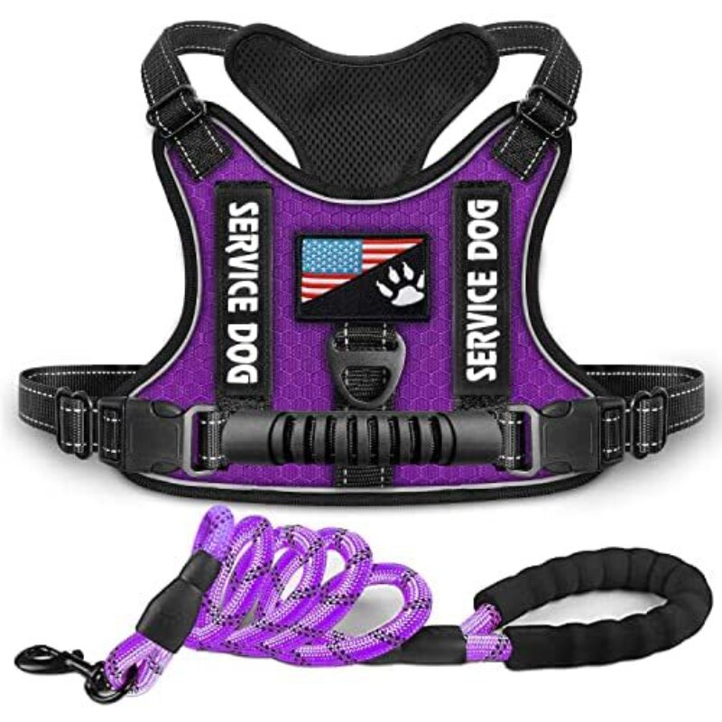 petAbsorption Comfortable Night Vision Reflective Pet Chest Strap Vest Traction Chest Strap Dog Collar  Dog Collar