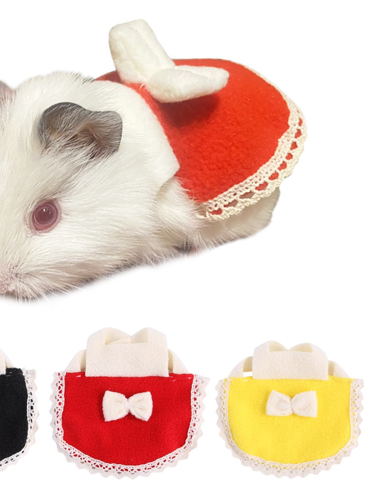 petNew Manufacturer's Hamster Clothes Multicolor Bow Cute Small Squirrel Mini Pet Clothes Puppy Clothes