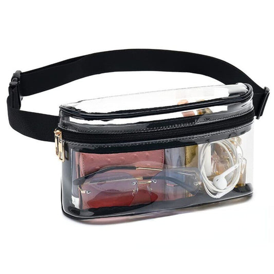 Hot Sale Sports Waist Bag PVC Transparent Waterproof Running Bag Travel Outdoor Fitness Diagonal Chest Storage Bag Storage