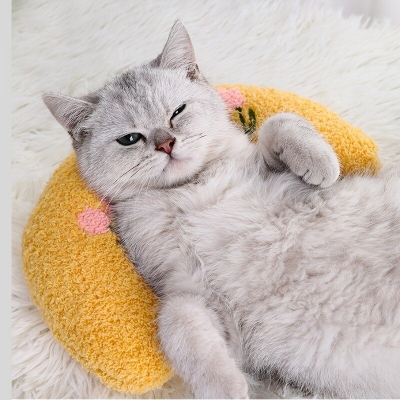 New Cat Pillow Sleep U-shaped Pillow Comfortable Sleep Support Cervical Vertebra Pet Supplies Cat Toys pet