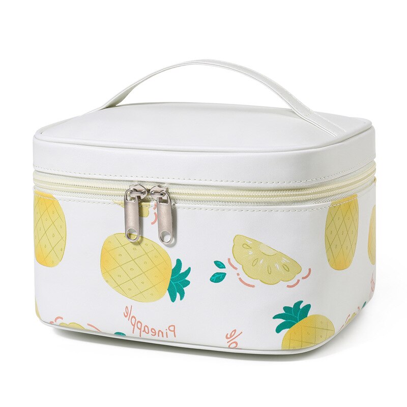 New PU Cosmetic Bag Fruit Pattern Storage Bag Cosmetics Waterproof Cosmetic Bag Travel Amenity Bag Storage
