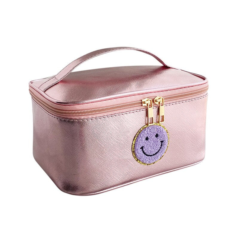 Portable New Embroidery Cosmetic Bag Large Capacity Portable Waterproof Cosmetic Storage Bag Square Wash Bag Storage