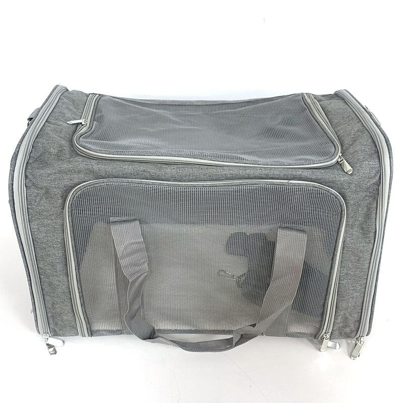 Hot Outdoor Portable Pet Handbag Foldable Pet Shoulder Bag Steel Bag Pet Bag Pets Bag pet