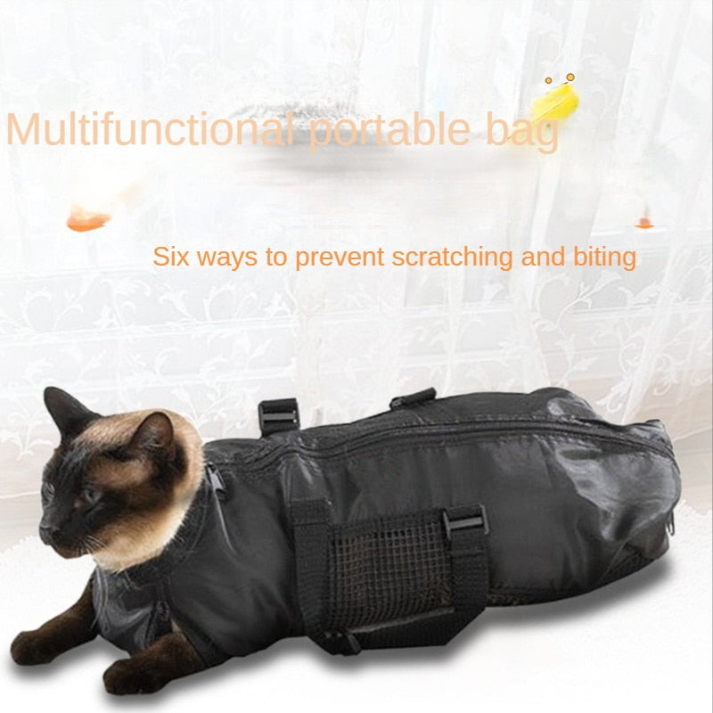 Portable Pet Cat Grooming Pet Bag Breathable Cat Shower Bag Portable Bag pet