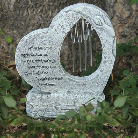 petNew Wind Chime Pet Tombstone Resin Crafts Factory Spot Wholesale Puppy Memorial Tombstone.