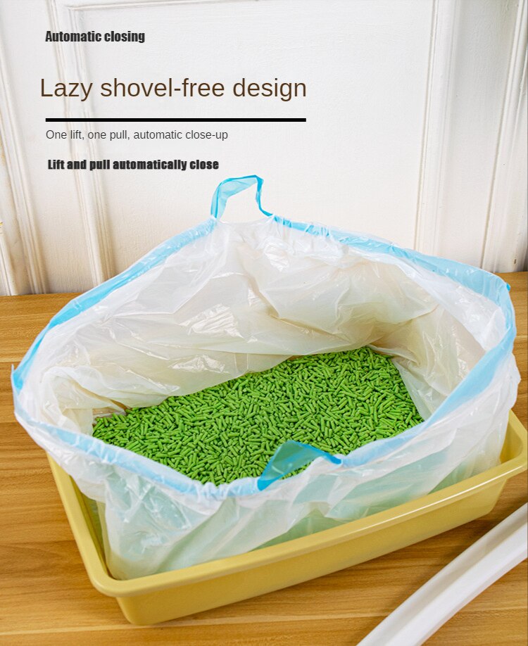Cat Sandbags, Garbage Bags, Thickening Plastic Bags, Cleaning Bags, Pet Litter POTS and Coiled Cat Sandbags, Drawstring pet