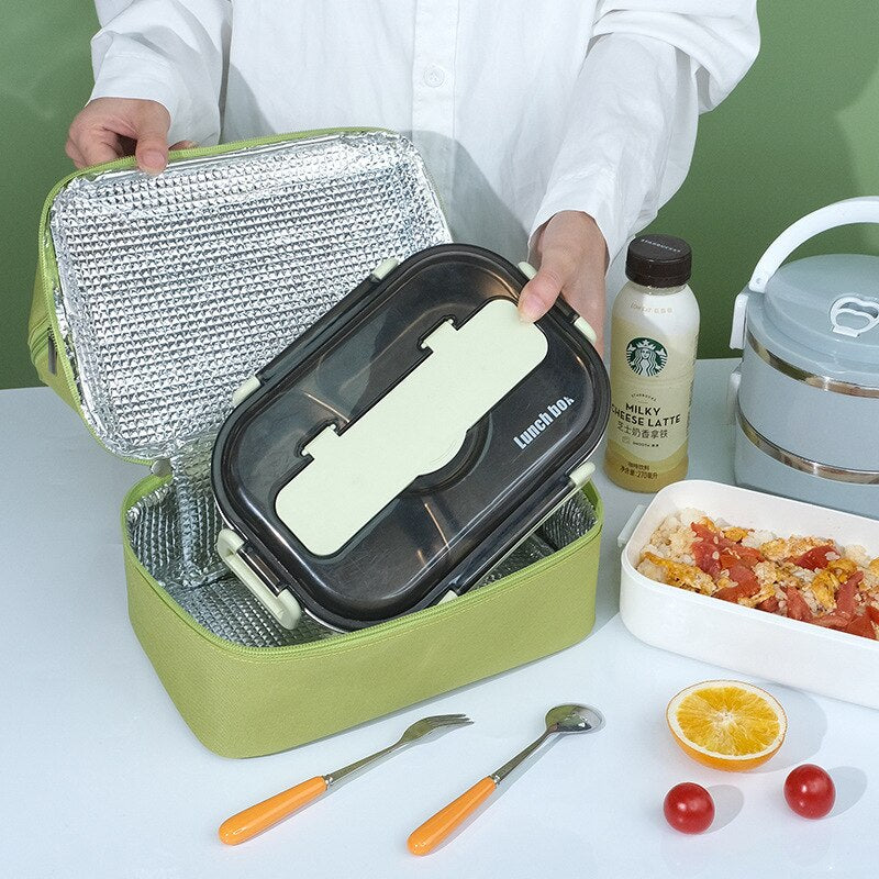 Lunch Box, Heat Preservation, Portable, Large-capacity Students, Office Workers,  Aluminum Foil Thickened  Wholesale Storage