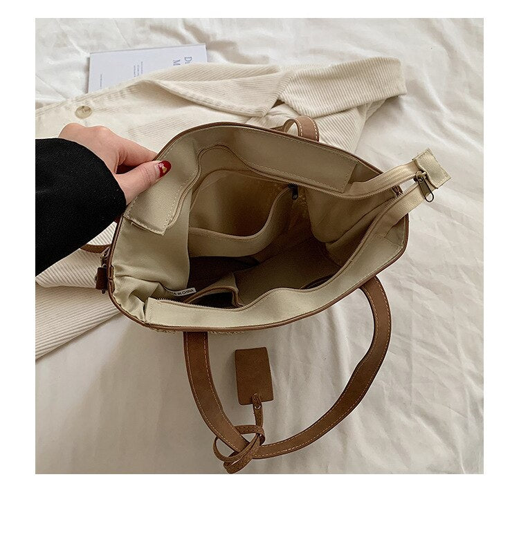 Straw Bag New Fashion Simple Handbag Western Style Seaside Holiday Beach Handbag Shoulder Bag Storage