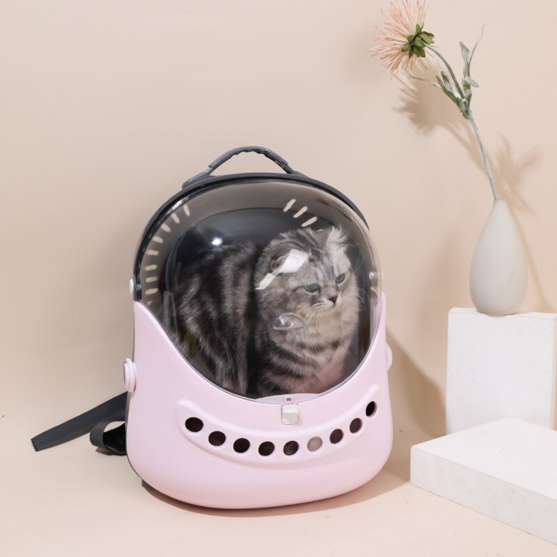 Pet Cat Bag Pet Bag Cat for Going Out Portable Breathable Two-shoulder Cat To Go Warm Space Capsule