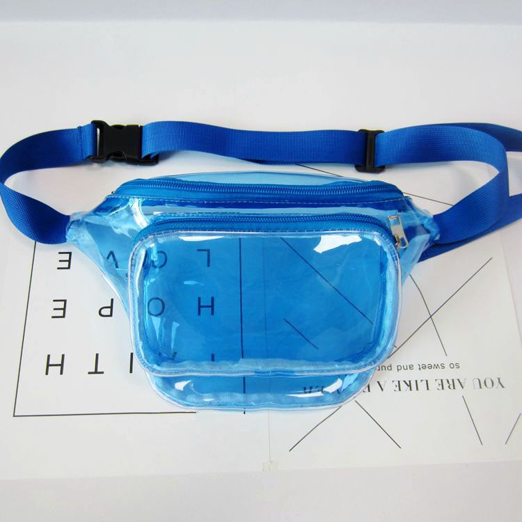 Fashion Laser Transparent Women's Waist Bag Running Outdoor Sports Multifunctional New Cross-body Chest Bag for Men and Women Storage