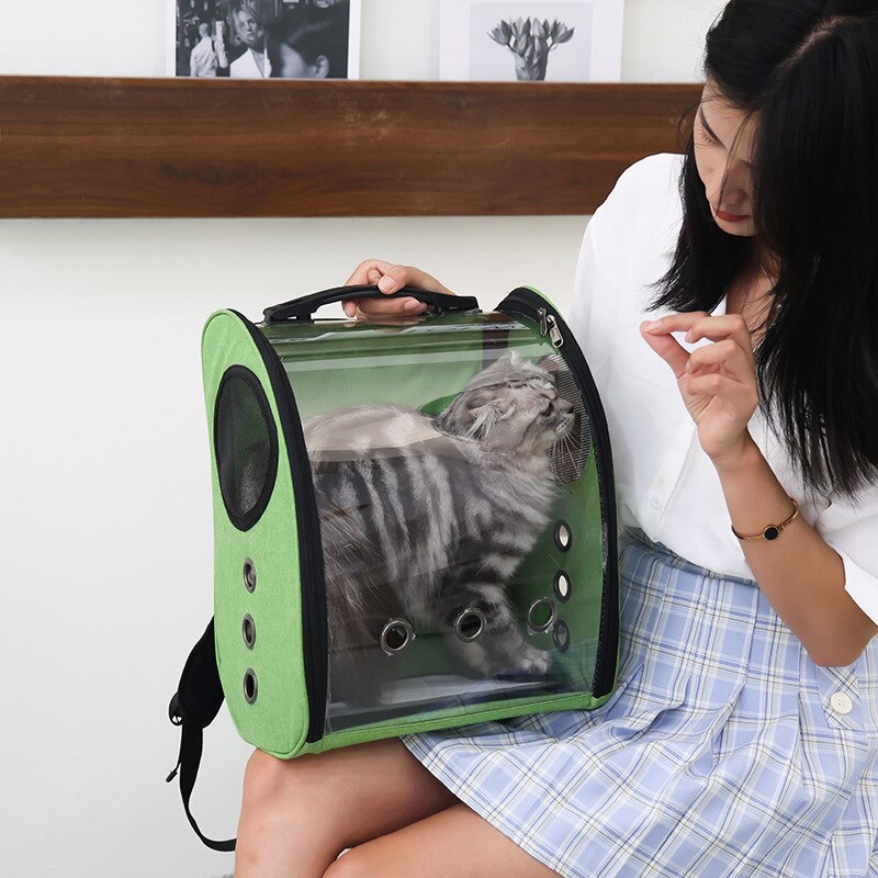 Pet Mopet Cat Bag Transparent Bag Portable Cat Cage Pet Backpack Backpack Cat Backpack Pet Supplies Backpack