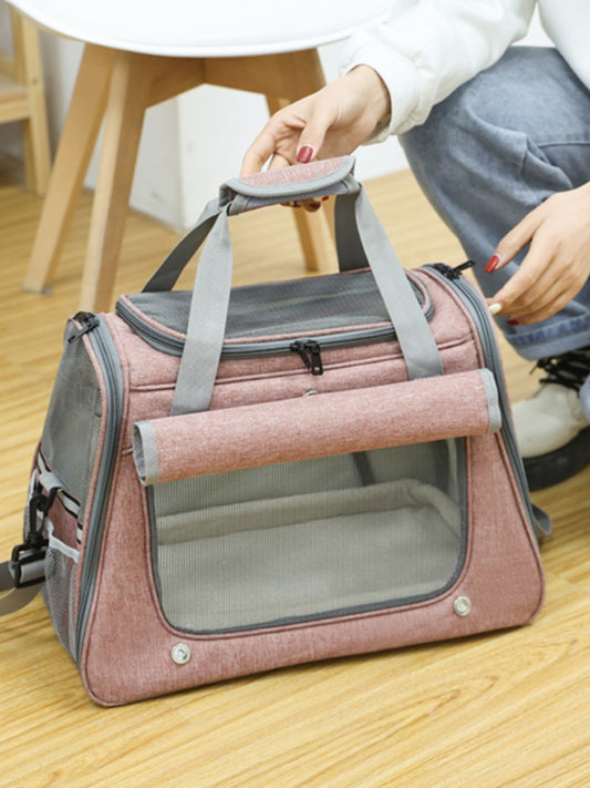 Pet Pet Breathable Cat Bag Cat Backpack Cat Carrying Bag Cat Cage Dog Messenger Bag Portable Space Bag