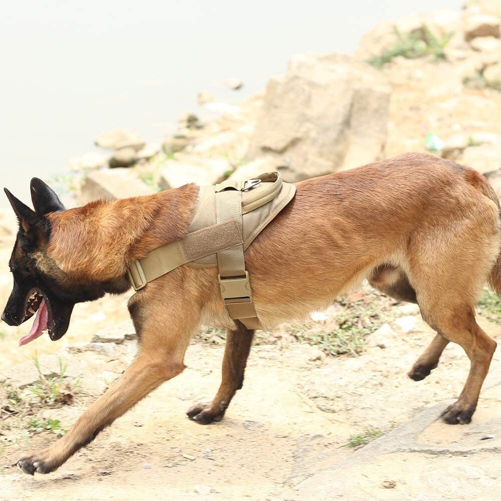 Popular Tactical Dog Suit 1000D Nylon Splash-proof Water Dog Vest Training Dog Vest K9 Chest Strap Dog Small Dogs pet