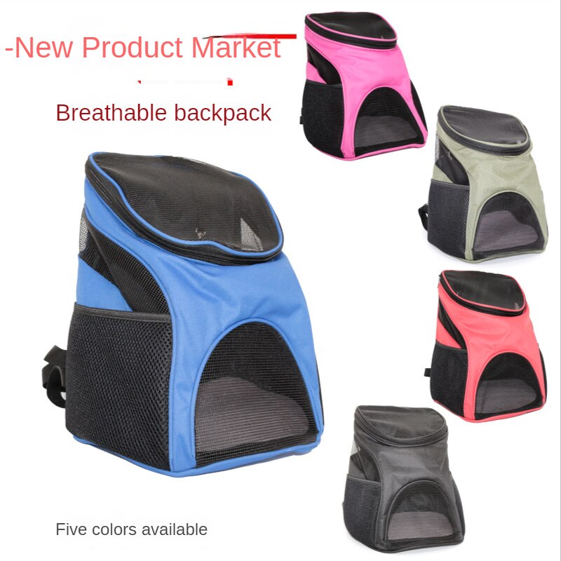 Pet Backpack Dog Bag New Breathable Oxford Cloth Cat Bag Out Portable Pet Backpack pet