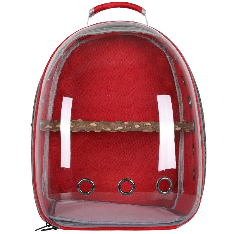 petMo Pet Bird Bag Pet Parrot Bag Out Backpack Transparent Birdcage Large Portable Ash Machine Xuan Feng Tiger Skin