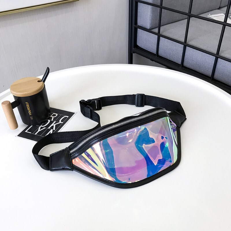 Leisure Sports Satchel Outdoor Running Waterproof Bag TPU Transparent Reflective Chest Bag Messenger Bag Laser Bag Storage